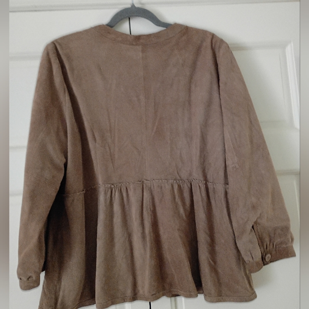 Banana Republic Suede 100% Soft Leather Blazer Jacket .Size XL.Pit To Pit 22" - Picture 4 of 8